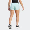 Adidas Womens Run It 3 Inch Short Semi Flash Aqua/White