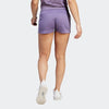 Adidas Womens Pacer 3 Stripes Knit Short Shadow Violet/White