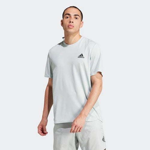 Adidas Mens Aeroready Designed for Movement Tee Wonder Silver