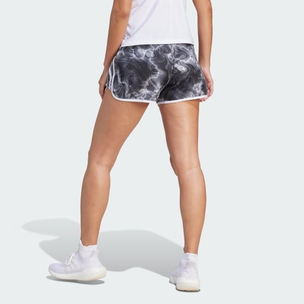 Adidas Womens M20 3 Inch All Over Print Short White/Black/Grey Six