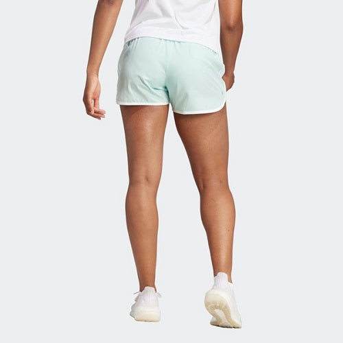 Adidas Womens M20 3 Inch Short Semi Flash Aqua/White