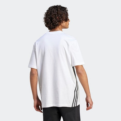 Adidas Mens Future Icons 3 Stripes Tee White/Black