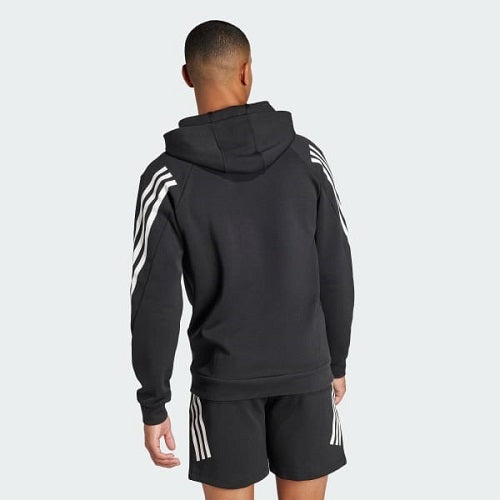 Adidas Mens Future Icons 3 Stripes Hoodie Black