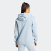 Adidas Womens Big Logo Fleece Hoodie Clear Wonder Blue/White