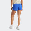 Adidas Womens Pacer High Rise 5 Inch Training Short Semi Lucid Blue/White