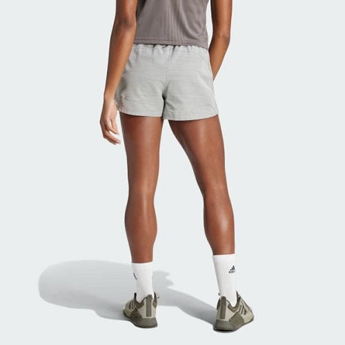 Adidas Womens Pacer High Rise 3 Inch Training Short MGH Solid Grey