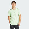 Adidas Mens D4T AdiStrong Workout Tee Semi Green Spark/Black