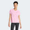 Adidas Womens Aeroready Training Minimal Brand Tee Bliss Pink