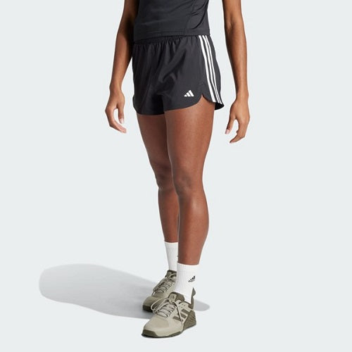 Adidas Womens Pacer High Rise 3 Inch Training Short Black/White