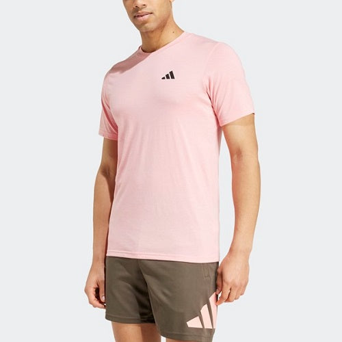 Adidas Mens Feelready Training Tee Semi Pink Spark/Black