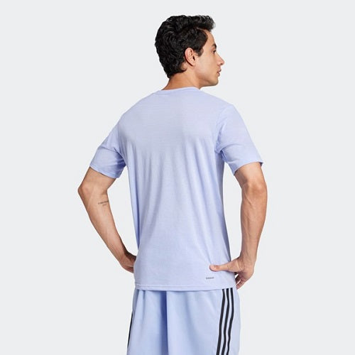 Adidas Mens Feelready Training Tee Blue Spark/Black