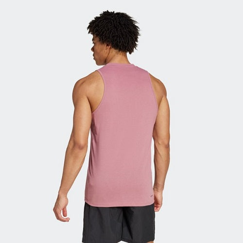 Adidas Mens Feelready Training Sleeveless Tee Preloved Crimson/Black