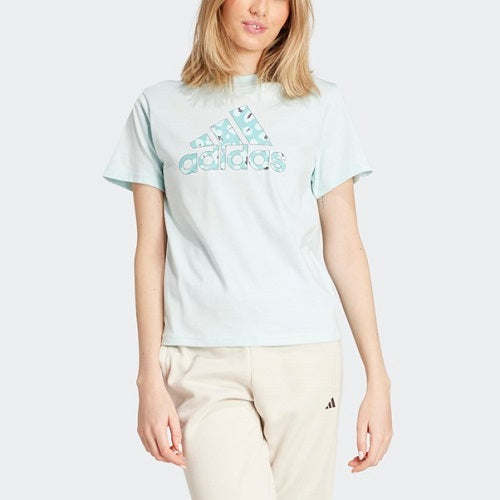 Adidas Womens Animal Graphic Tee Halo Mint