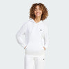 Adidas Womens Small Logo Feel Cozy Hoodie White