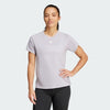 Adidas Womens Aeroready Minimal Branding Crew Tee Glory Grey