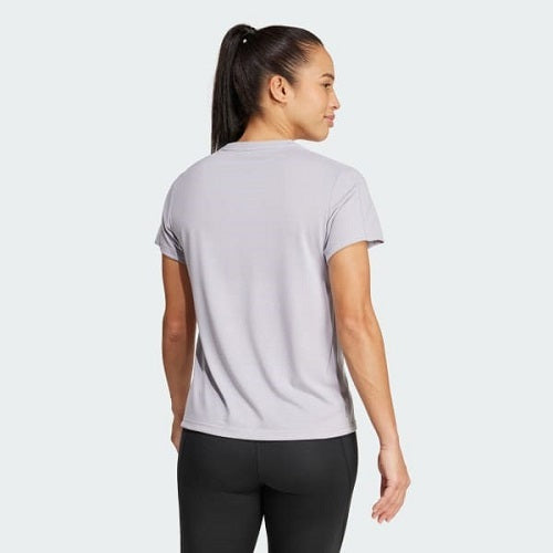 Adidas Womens Aeroready Minimal Branding Crew Tee Glory Grey