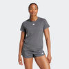 Adidas Womens Aeroready Minimal Branding Crew Tee Grey Six