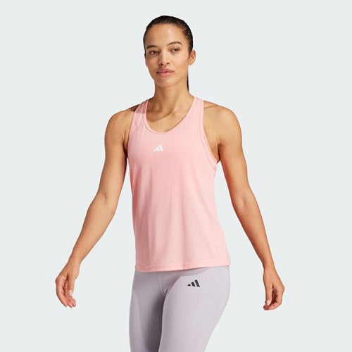 Adidas Womens Aeroready Minimal Branding Tank Semi Pink Spark