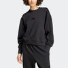 Adidas Womens All Season Fleece Loose Sweat Black