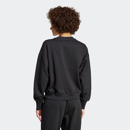 Adidas Womens All Season Fleece Loose Sweat Black