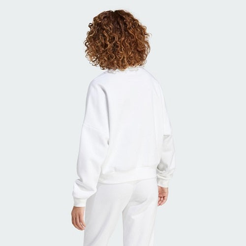 Adidas Womens Small Logo Feel Cozy Sweat White/Black