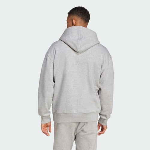 Adidas Mens All Season Fleece Hoodie Medium Grey Heather