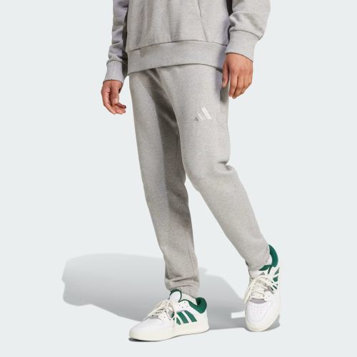 Adidas Mens All Szn French Terry Regular Tapered Pant Medium Grey Heather