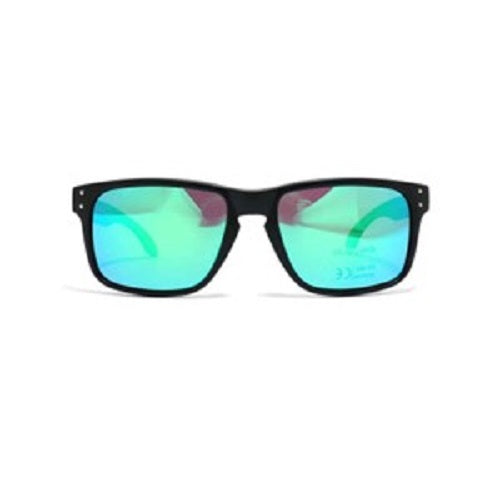 Insalt Polarised Èziview Matte Black Sunglasses Green
