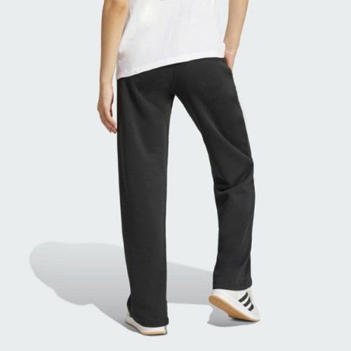Adidas Womens Small Logo Feel Cozy Open Hem Pant Black