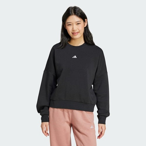 Adidas Womens Small Logo Feel Cozy Sweat Black