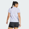 Adidas Womens Aeroready Minimal Branding Crew Tee Violet Tone/White