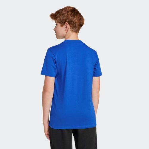 Adidas Kids Big Logo Tee 160 Royal Blue/Black