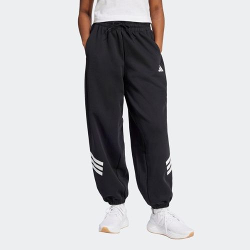 Adidas Womens Future Icons 3 Stripes Open Hem Pants Black/White