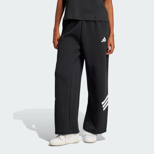 Adidas Womens Future Icons 3 Stripes Open Hem Pants Black/White