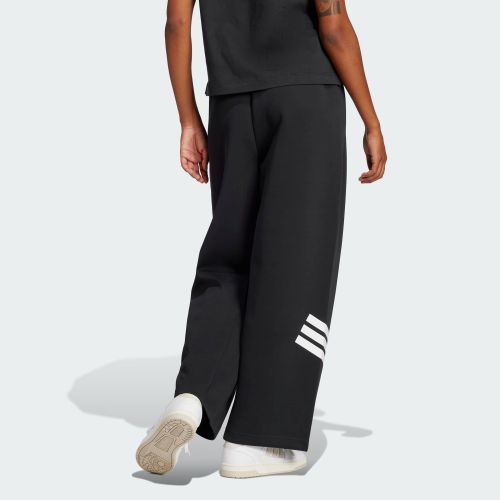 Adidas Womens Future Icons 3 Stripes Open Hem Pants Black/White
