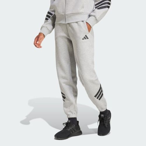 Adidas Womens Future Icons 3 Stripes Regular Fit Pants Medium Grey Heather