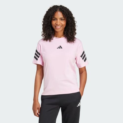 Adidas Womens Future Icons 3 Stripes Tee True Pink