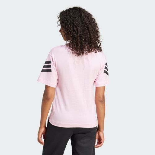 Adidas Womens Future Icons 3 Stripes Tee True Pink