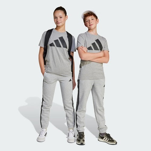 Adidas Kids 3 Stripes Fleece Pant Medium Grey Heather/Black