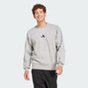 Adidas Mens Feelcozy Fleece Sweat Medium Grey Heather/Black