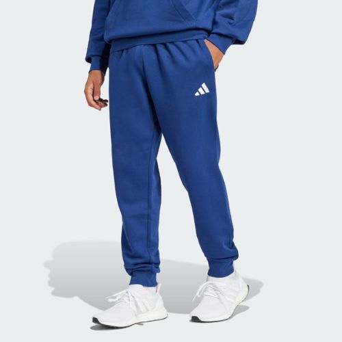 Adidas Mens FeelCozy Fleece Pants Dark Blue/White