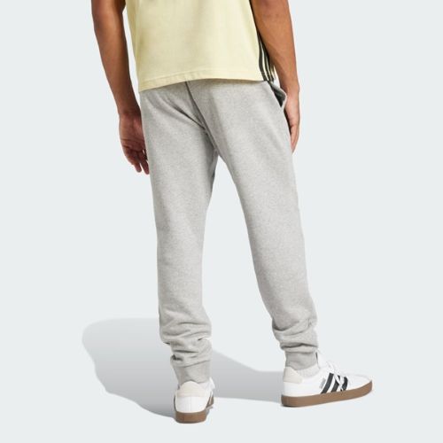 Adidas Mens FeelCozy Fleece Pants Wonder Medium Grey Heather/Black