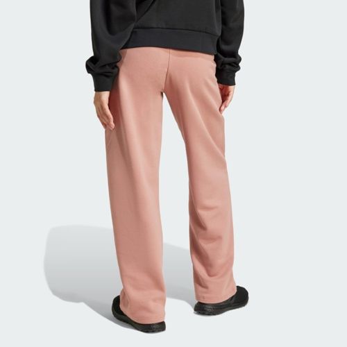 Adidas Womens Small Logo Feel Cozy Open Hem Pant Warm Clay/White