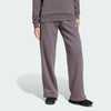 Adidas Womens Small Logo Feel Cozy Open Hem Pant Grey Strata/White