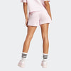 Adidas Womens Small Logo Fleece Short Clear Pink/White