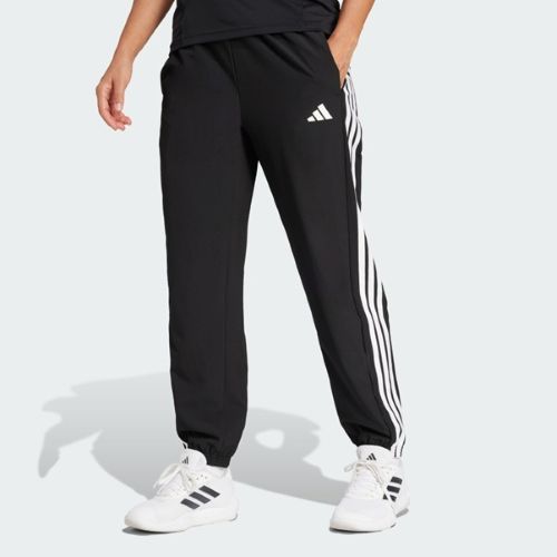 Adidas Womens Training Essentials 3 Stripes Woven Pants Black/White