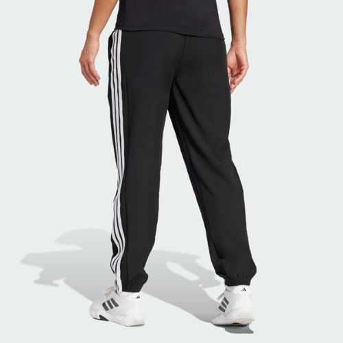 Adidas Womens Training Essentials 3 Stripes Woven Pants Black/White