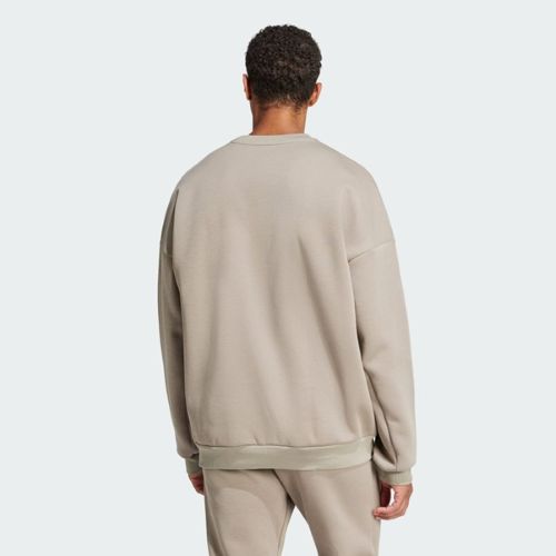 Adidas Mens Future Icons 3 Bar Crew Sweat Putty Biege
