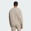Adidas Mens Future Icons 3 Bar Crew Sweat Putty Biege