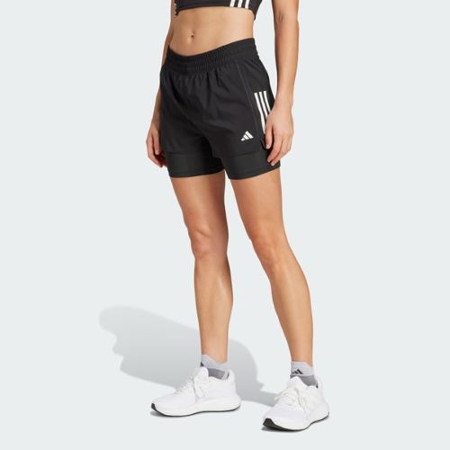 Adidas Womens Own The Run Climacool 2 in 1 Short Black/White